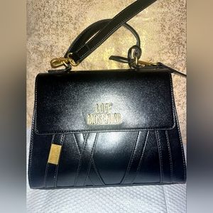 Black Love Moschino Cross Body Bag